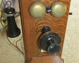 Antique Kellogg Wall Mount Telephone