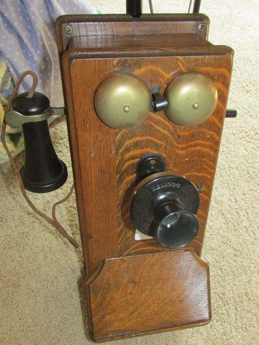 Antique Kellogg Wall Mount Telephone