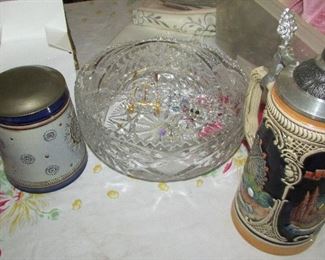 Beer Steins, Crystal