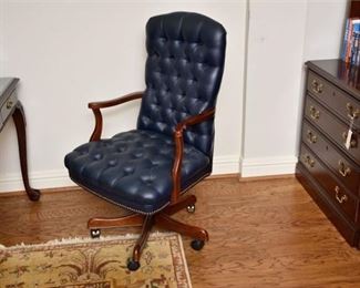 6. Swivel Base Leather Office Chair