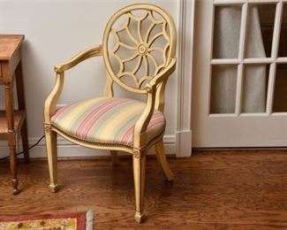 40. Decorative Adam Style Armchair