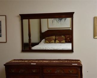 62. Wood Framed Wall Mirror