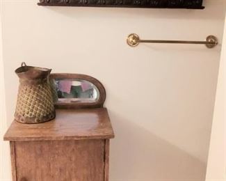 Antique cabinet and decor