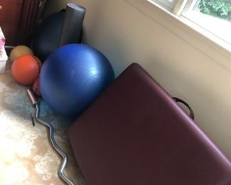 Some gym equipment