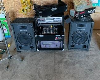 Sound system with speakers 