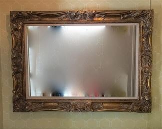 Gilded wood mirror