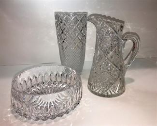 Cut glass set
