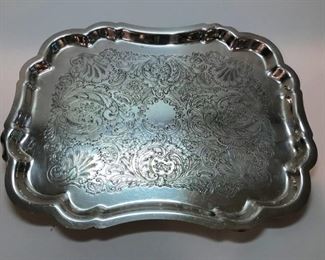 Silver Plate Serving Tray