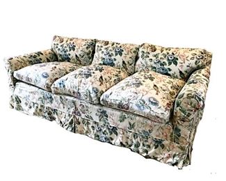 Incredibly comfortable down filled slip covered sofa