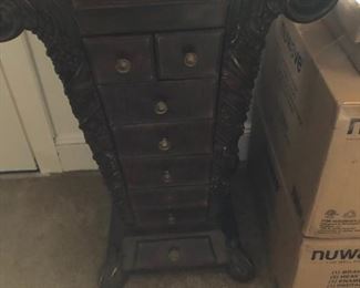Wooden cabinet with draws