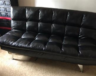 Bonded leather futon - new