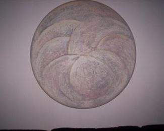 round oil painting