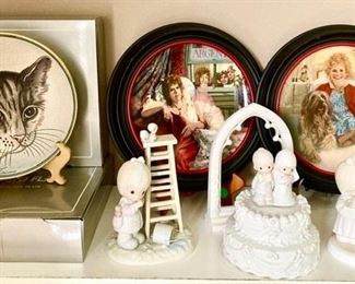 Collectible plates, Precious Moments figurines