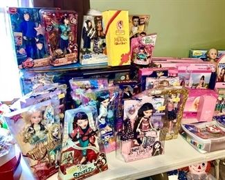 Toys, many new in boxes (just in time for Christmas)