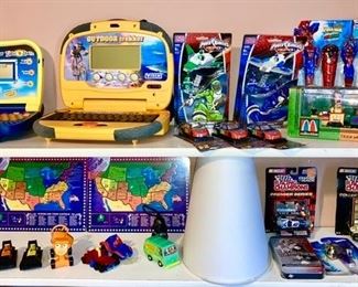 Toys, Nascar collectibles, transformers, McDonalds toy train