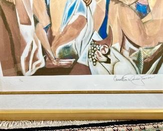 Picasso Nudes print, signed & numbered 7/500, Picasso seal