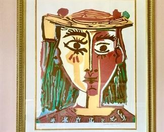 Picasso print, signed and numbered with seal, Collection Domaine Picasso