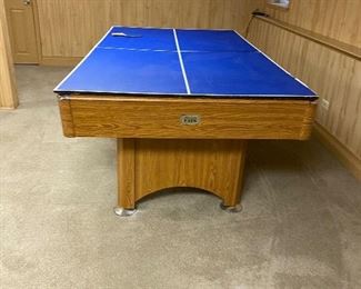 Minnesota Fats pool table and ping pong