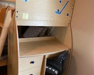 Desk to bunk beds