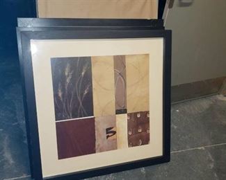Lot (4) framed art