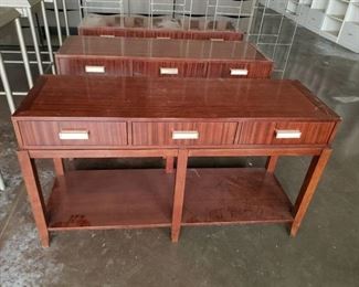 Lot (3) wood tables