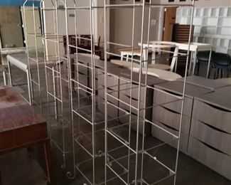 Lot (4) metal displays