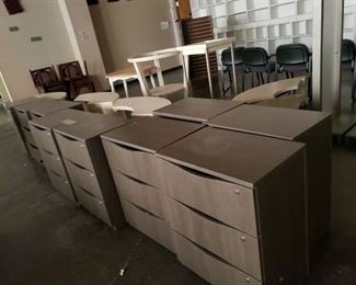 Lot (11) storage cabinets