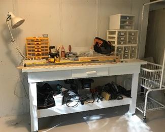 Tools and work table
