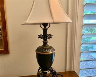 $120 - Single lamp, 25"H, shade is 11"