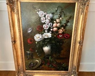 $295 - Floral wall art print, 46.5"H x 34.5"W