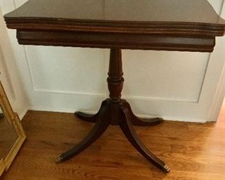 $120 - Game table, 29"H x 29"D x 29"W extended-- folds in half  
