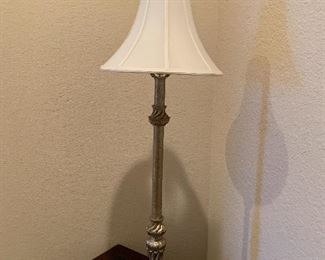 Brass candlestick lamp