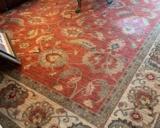 Karastan wool rugs, immaculate, one 12x14, one 8x10