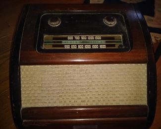 Antique radio, one of several