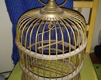 Brass birdcage
