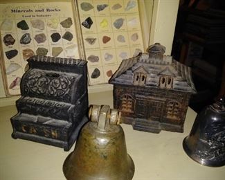 cast iron antique banks, figures