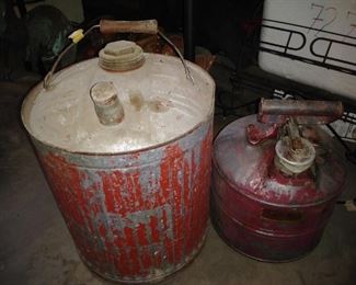 antique gas cans