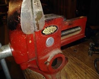 Several vintage vises
