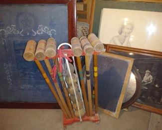 antique croquet set