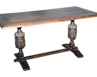 3. Jacobean Revival Library Table
