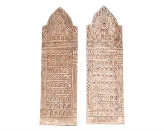 34. Pair of Carved Indian Doors