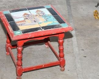 39. Arts Crafts Tile Table