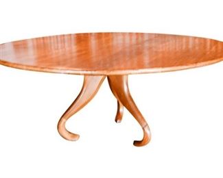 44. Large Contemporary Round Dining Table