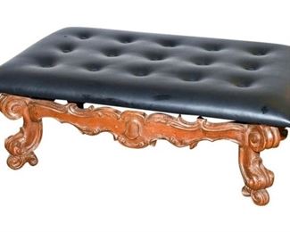116. Roccoco Style Carved Bench