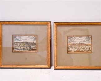139. Pair French Topographic Engravings