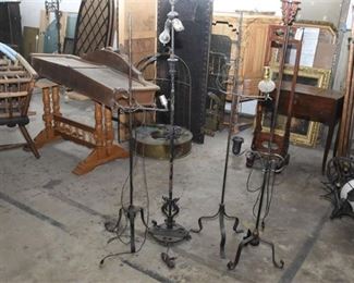 183. Group Lot of Spanish Revival Floor Lamps