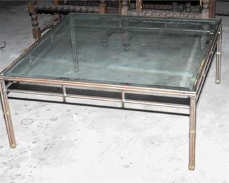 186. MidCentury Style Steel Low Table