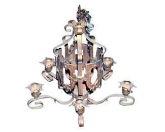 191. Western Style Wrought Iron Chandelier