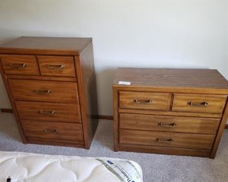 Two Matching Bedroom Dressers