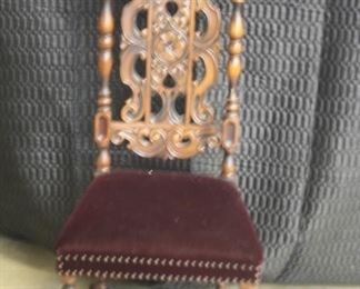3204- Heavily Carved Chair